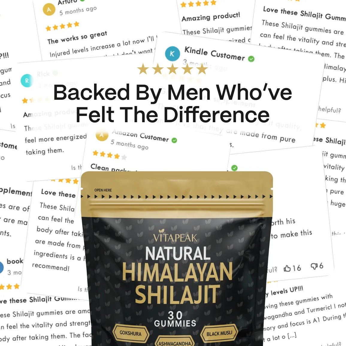 VitaDrive Natural Shilajit Gummies
