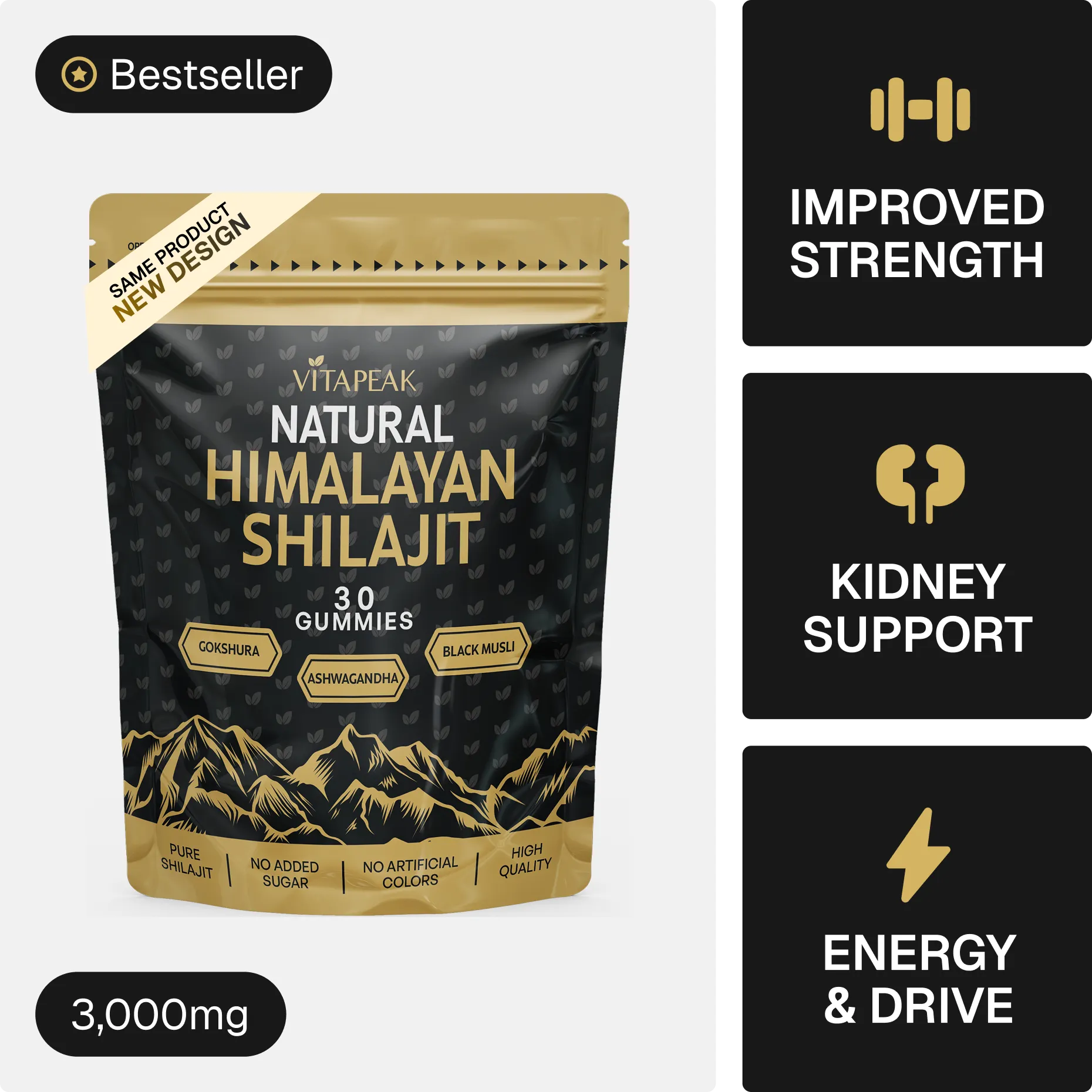 VitaDrive Natural Shilajit Gummies